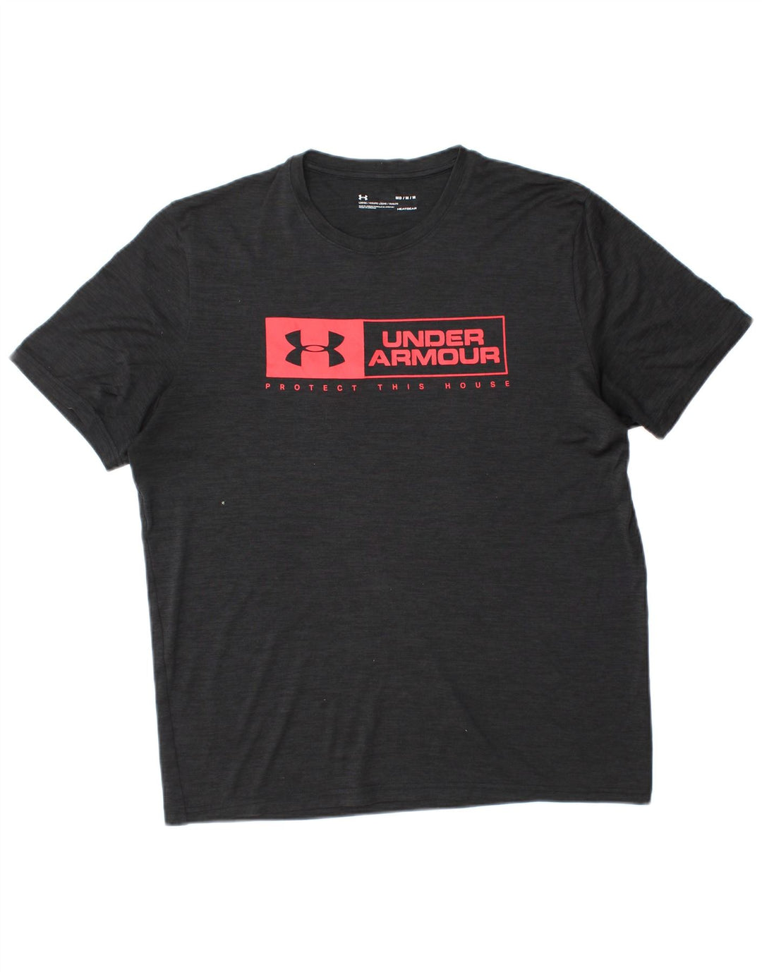 UNDER ARMOUR Herre Heat Gear Grafisk T-Shirt Top Medium Sort