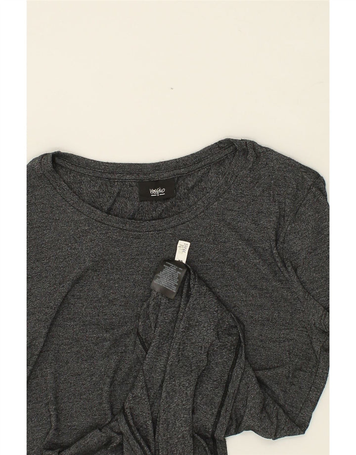 MOSSIMO Womens T-Shirt Top UK 12 Medium Grey Rayon Vintage Mossimo and Second-Hand Mossimo from Messina Hembry 
