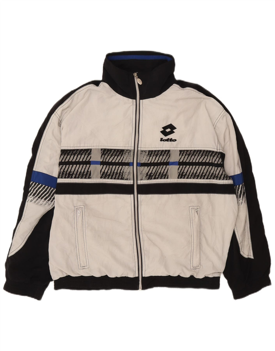 Lotto Herre træningsdragt Topjakke Stor Sort Colourblock Polyester