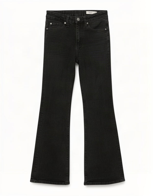 Marks & Spencer Womens The Eva Bootcut Jeans UK 8 Small W26 L27 Black
