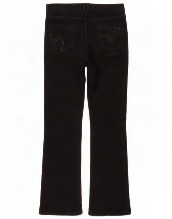 Marks & Spencer Womens Per Una Bootcut Jeans UK 14 Large W32 L30 Black
