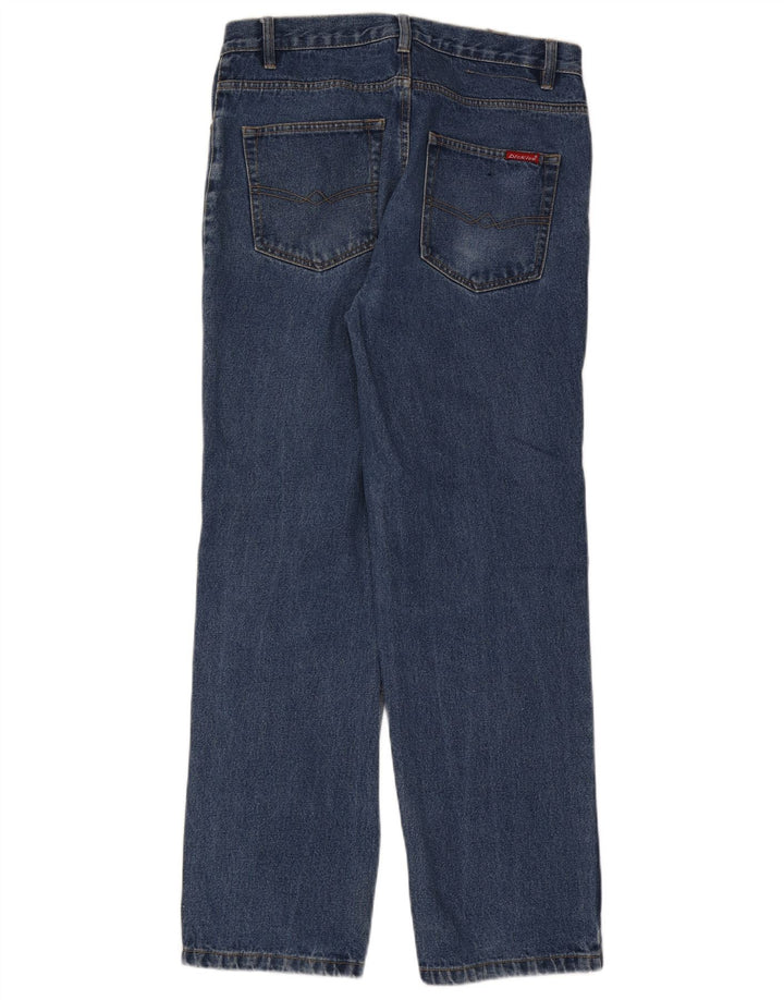 Dickies Straight Jeans til mænd W34 L30 blå bomuld