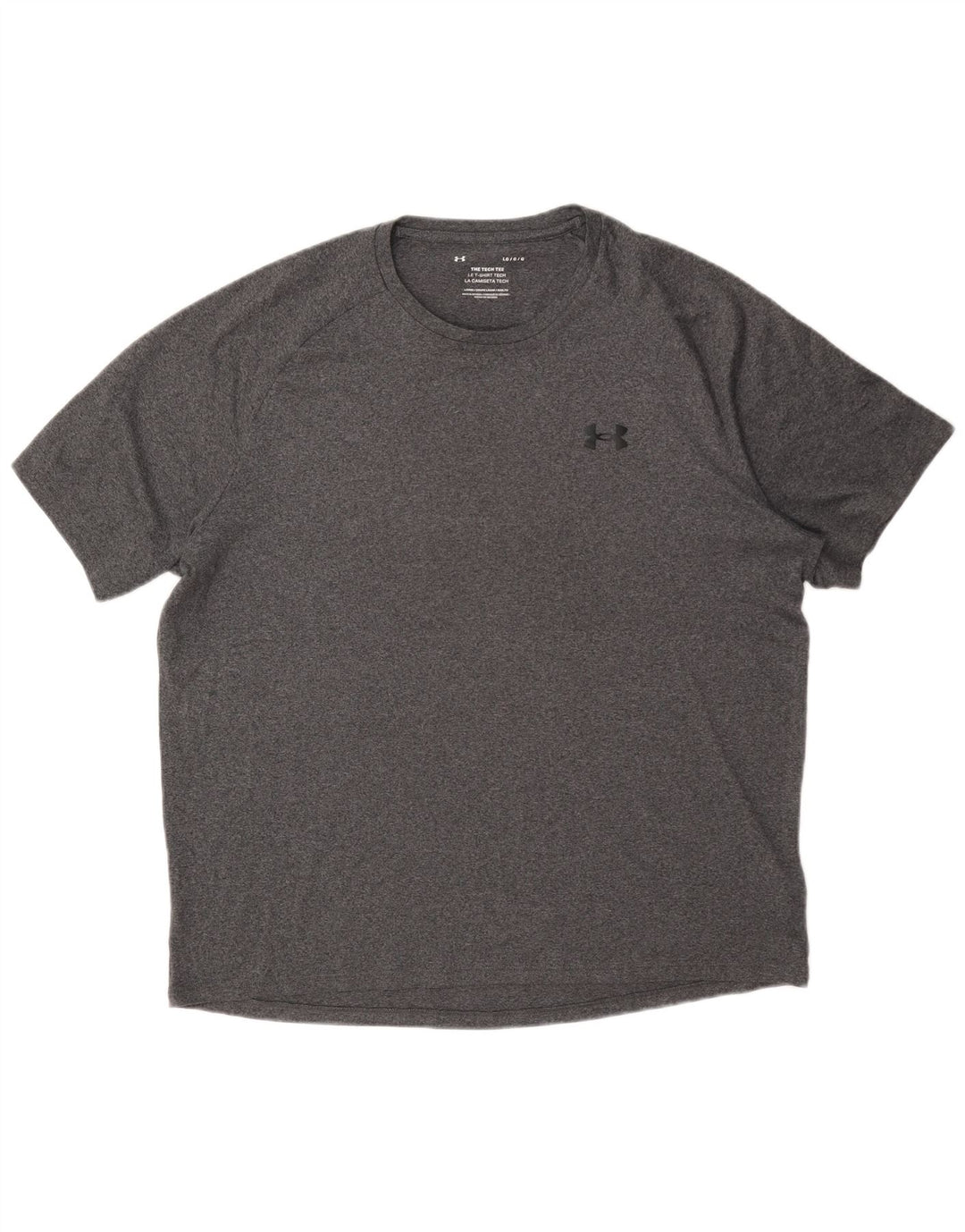Under Armour Herre T-Shirt Top Stor Grå Polyester