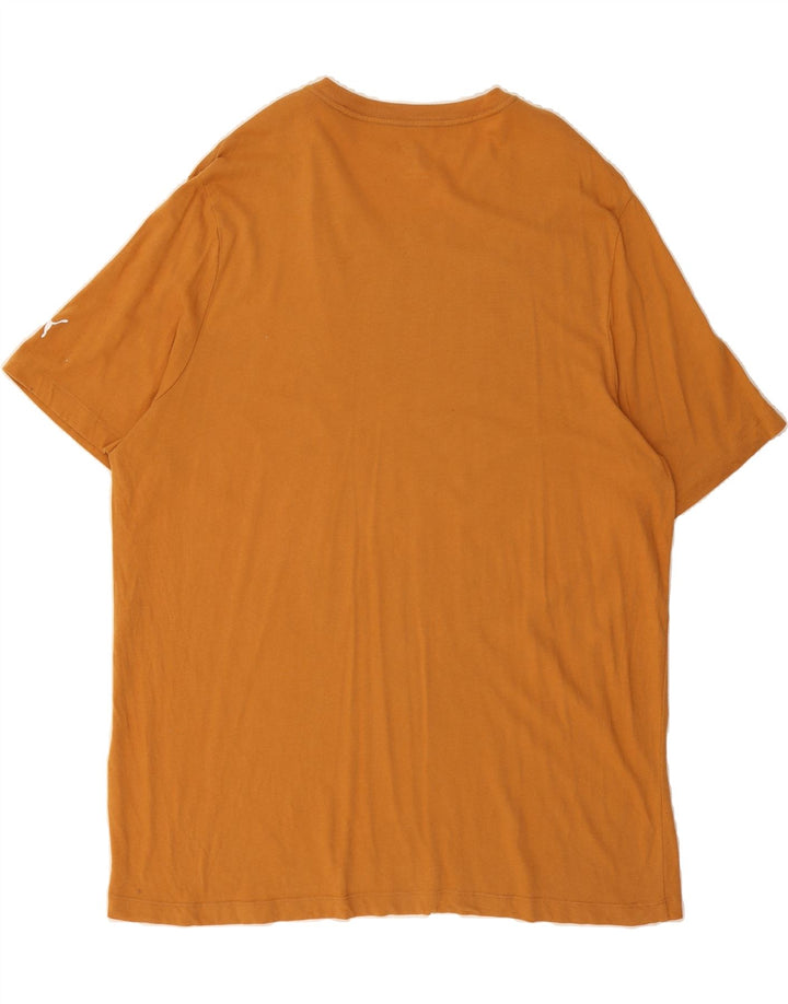 PUMA Mens Graphic T-Shirt Top 2XL Orange Vintage Puma and Second-Hand Puma from Messina Hembry 