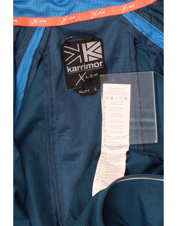 Karrimor Træningsdragt til mænd Topjakke UK 40 Large Blue Colourblock Polyester
