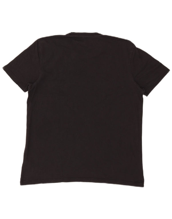 Alpha Industries Herre T-Shirt Top Medium Sort Bomuld