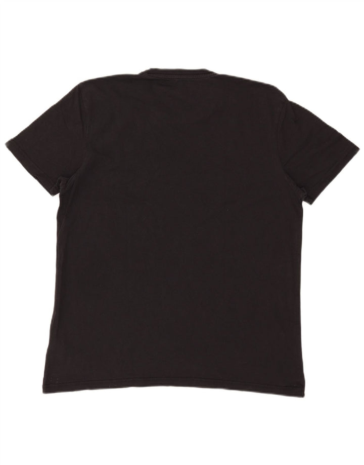 Alpha Industries Herre T-Shirt Top Medium Sort Bomuld