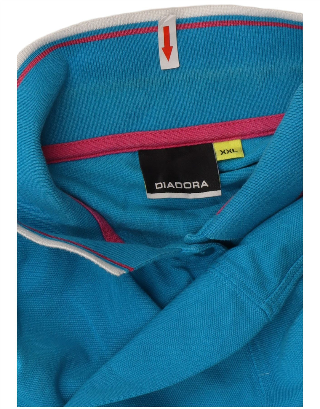 DIADORA Dame Polo Shirt UK 20 2XL Blå