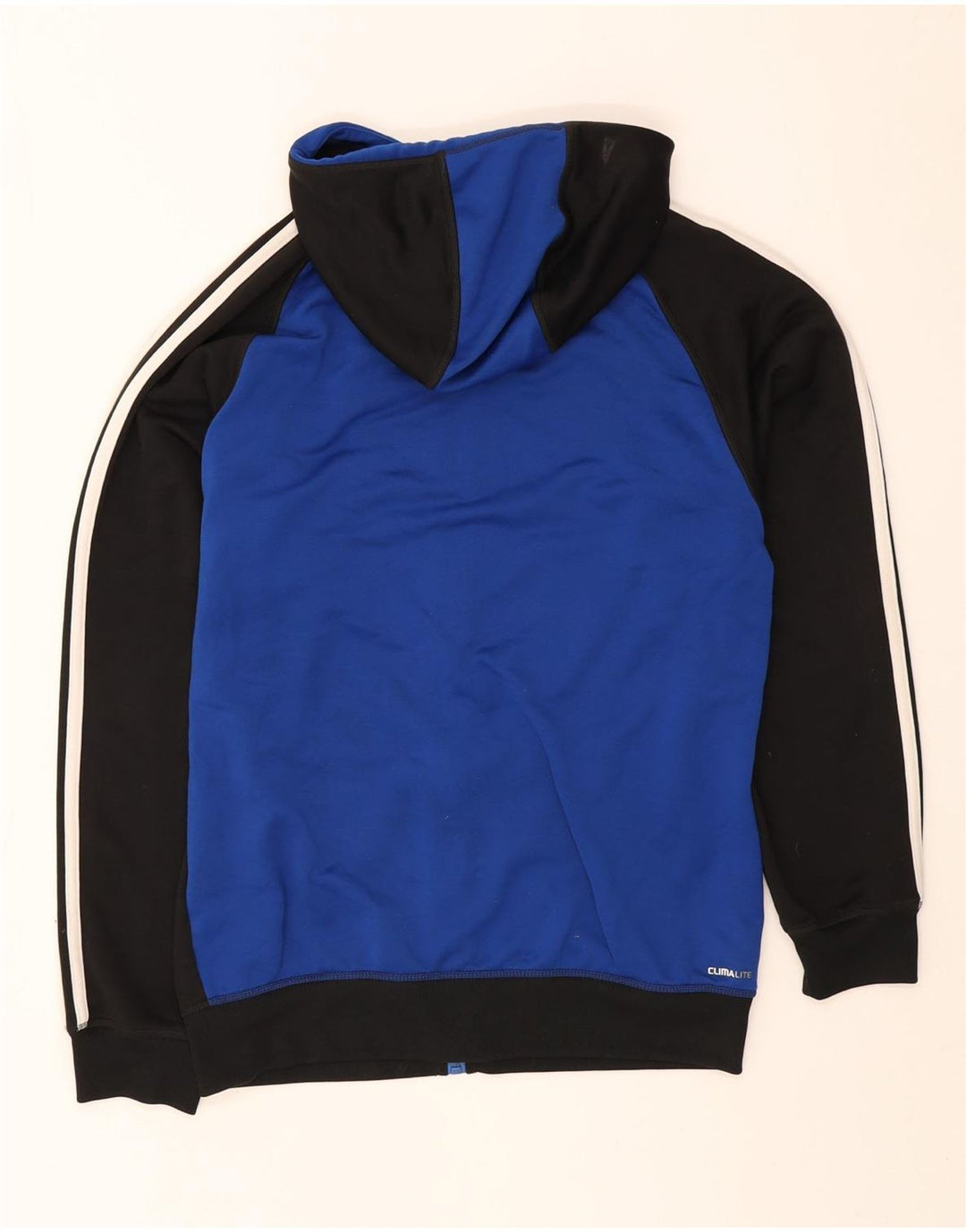 Adidas Herre Climalite hættetrøje med lynlås mellem sort Colourblock Polyester