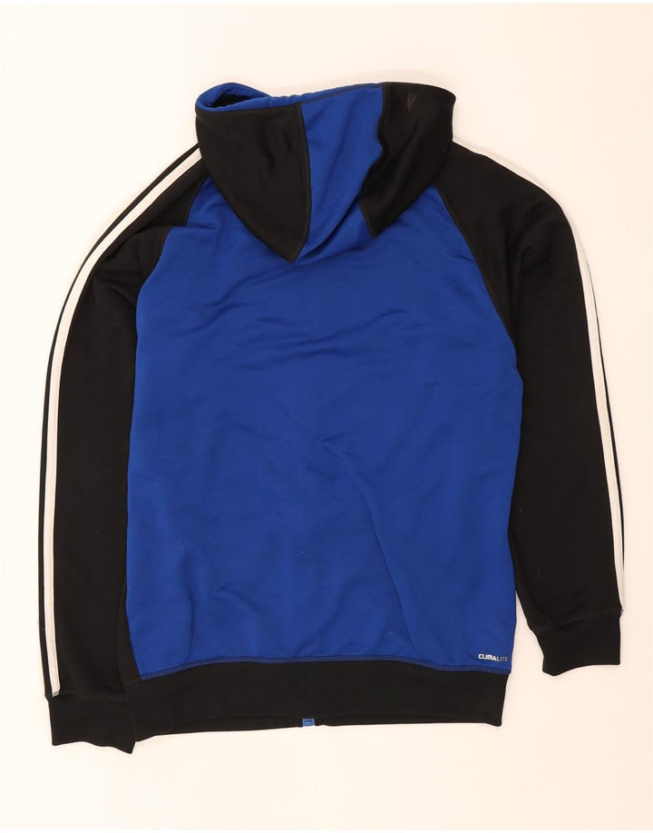 Adidas Herre Climalite hættetrøje med lynlås mellem sort Colourblock Polyester