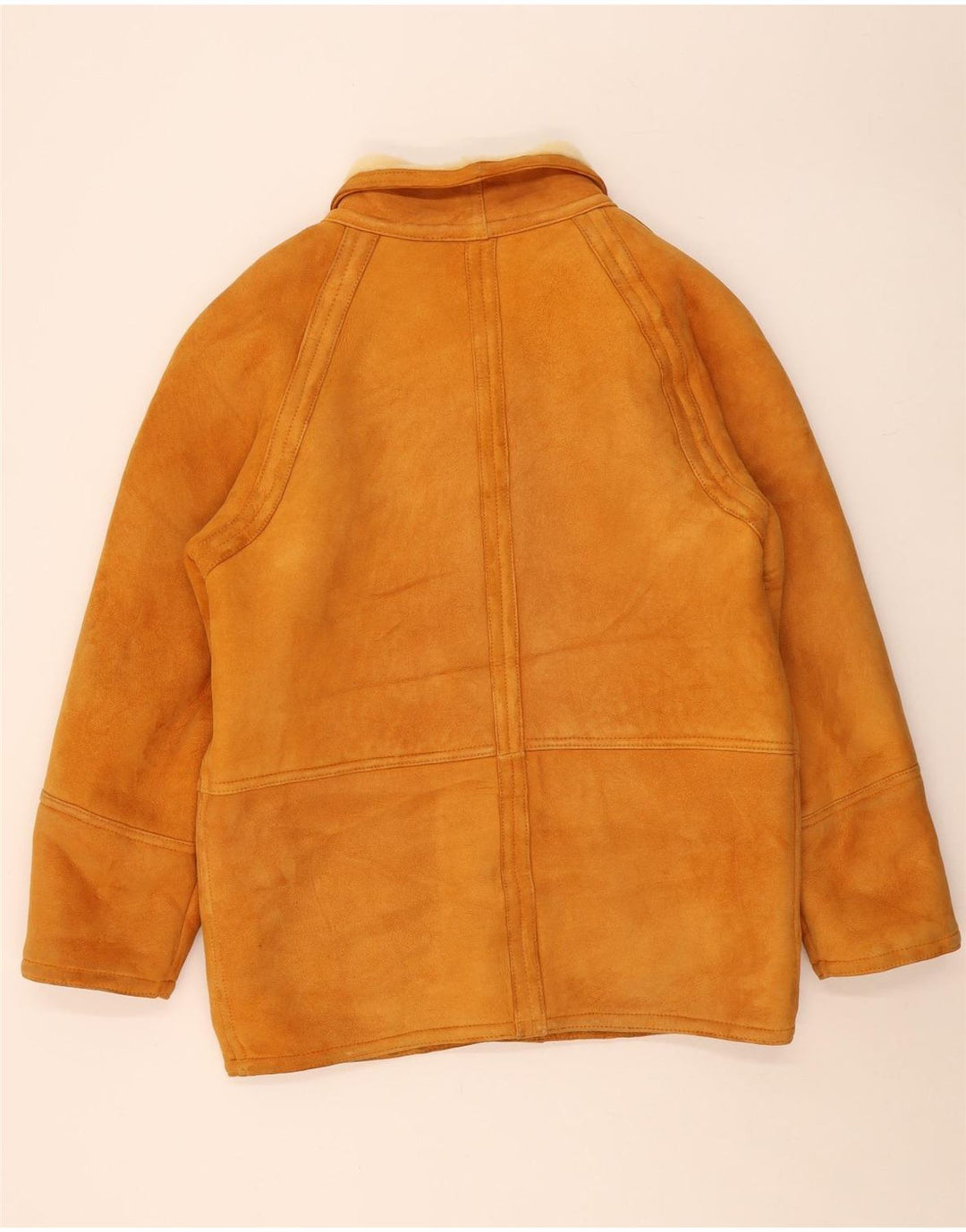 Vintage Herre Shearling Jacket IT 56 XL Brun Shearling