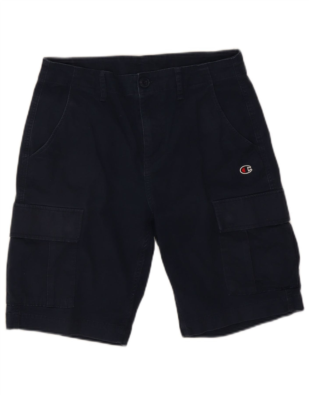 CHAMPION Herre Cargo Shorts Små W28 Marineblå Bomuld