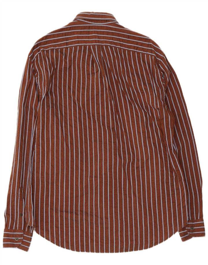 Harmont & Blaine herreskjorte 2XL brunstribet bomuld