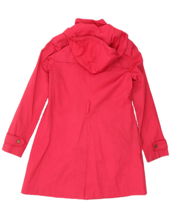 Tommy Hilfiger Trench Coat med hætte til kvinder UK 10 Lille Pink Bomuld
