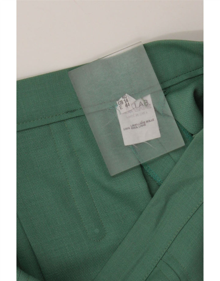 Vintage kvinders 1 knap 2 stykke sæt UK 12 Medium W28 Grøn Acetat