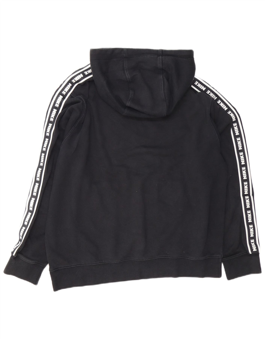 NIKE Grafisk hættetrøje til mænd, stor sort bomuld