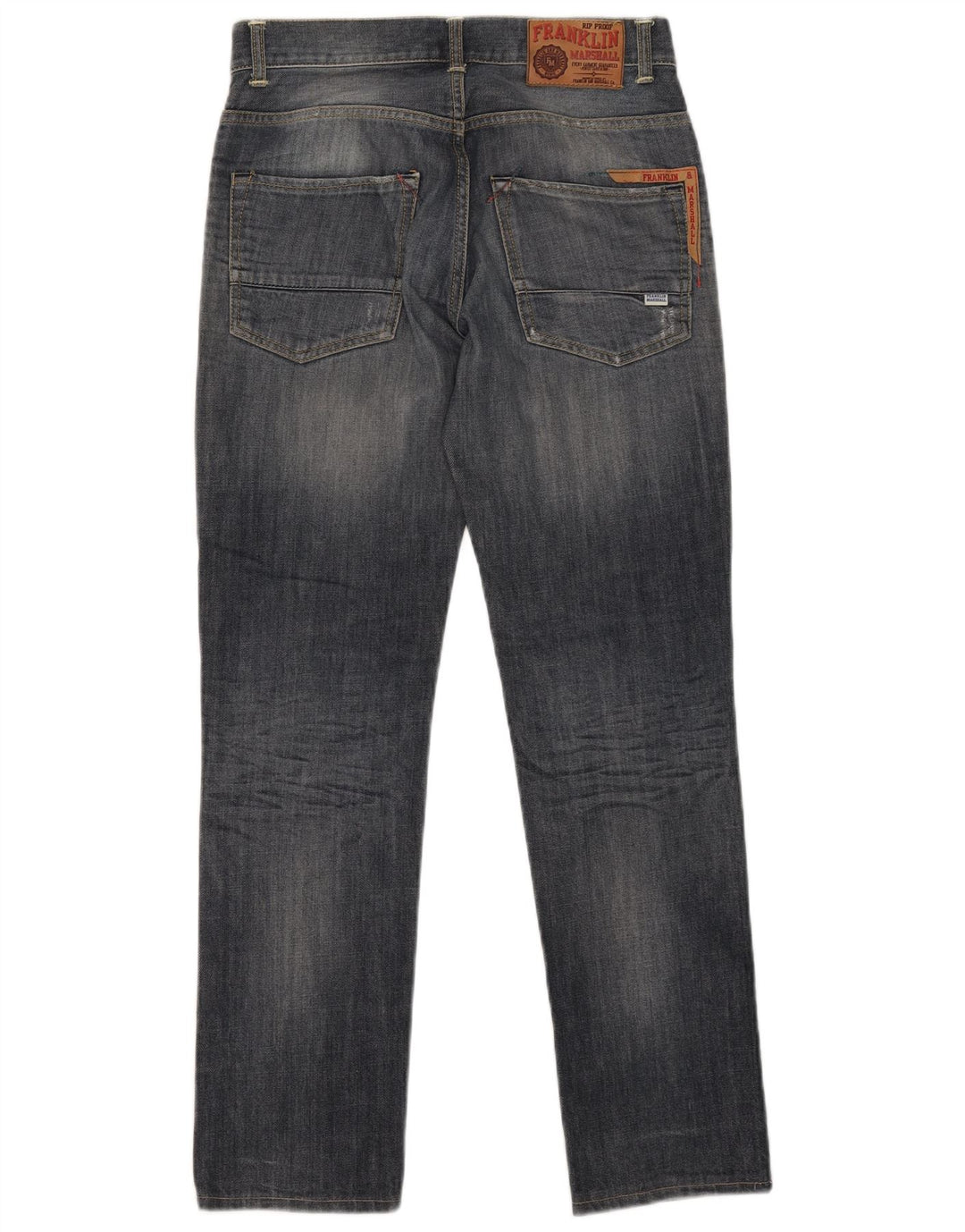 Franklin Marshall Straight Jeans til mænd W29 L30 Marineblå bomuld