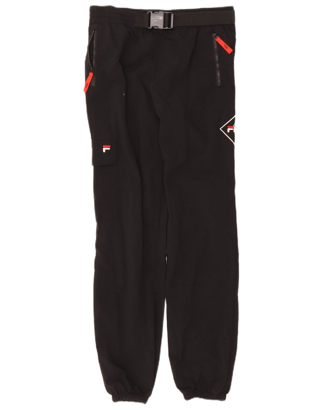 Fila Herre Graphic Cargo træningsdragt Bukser Joggers Medium Sort Nylon