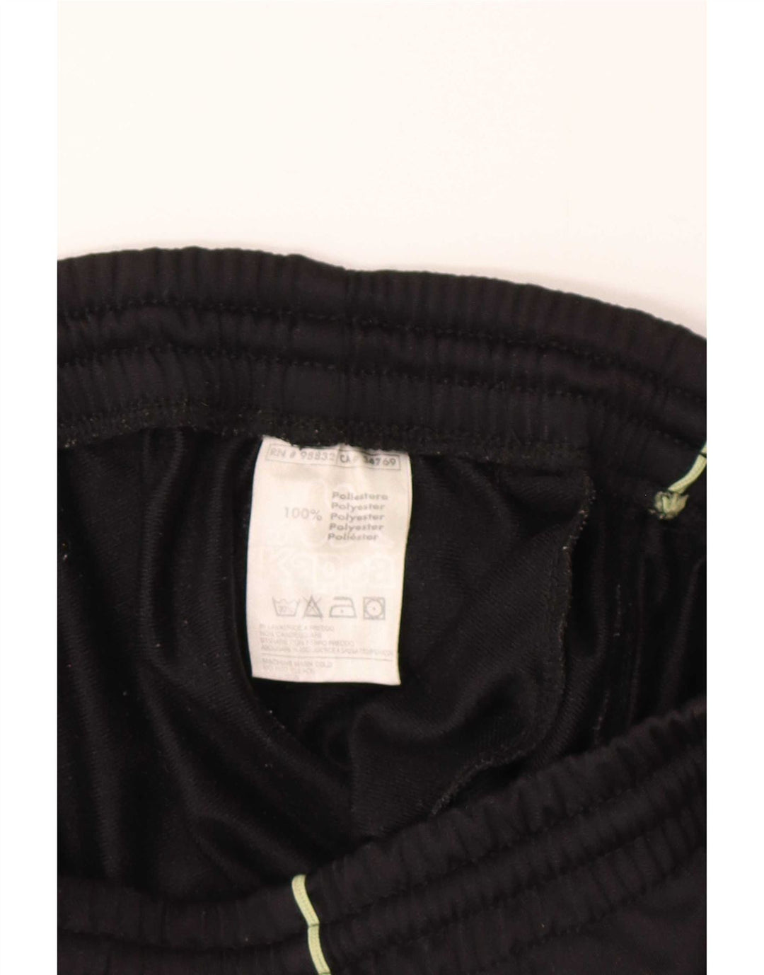 Kappa Herre grafisk træningsdragt Bukser Small Black Colourblock Polyester