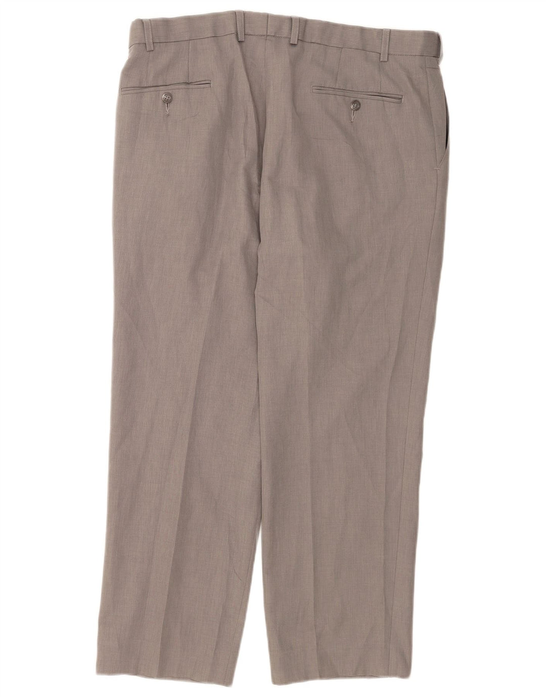 Marks & Spencer Straight Chino-bukser til mænd W38 L28 Grå polyester