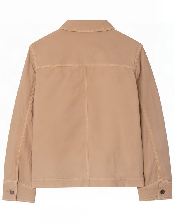 Gap Womens Utility Jacket UK 10 Small Off White Bomuld