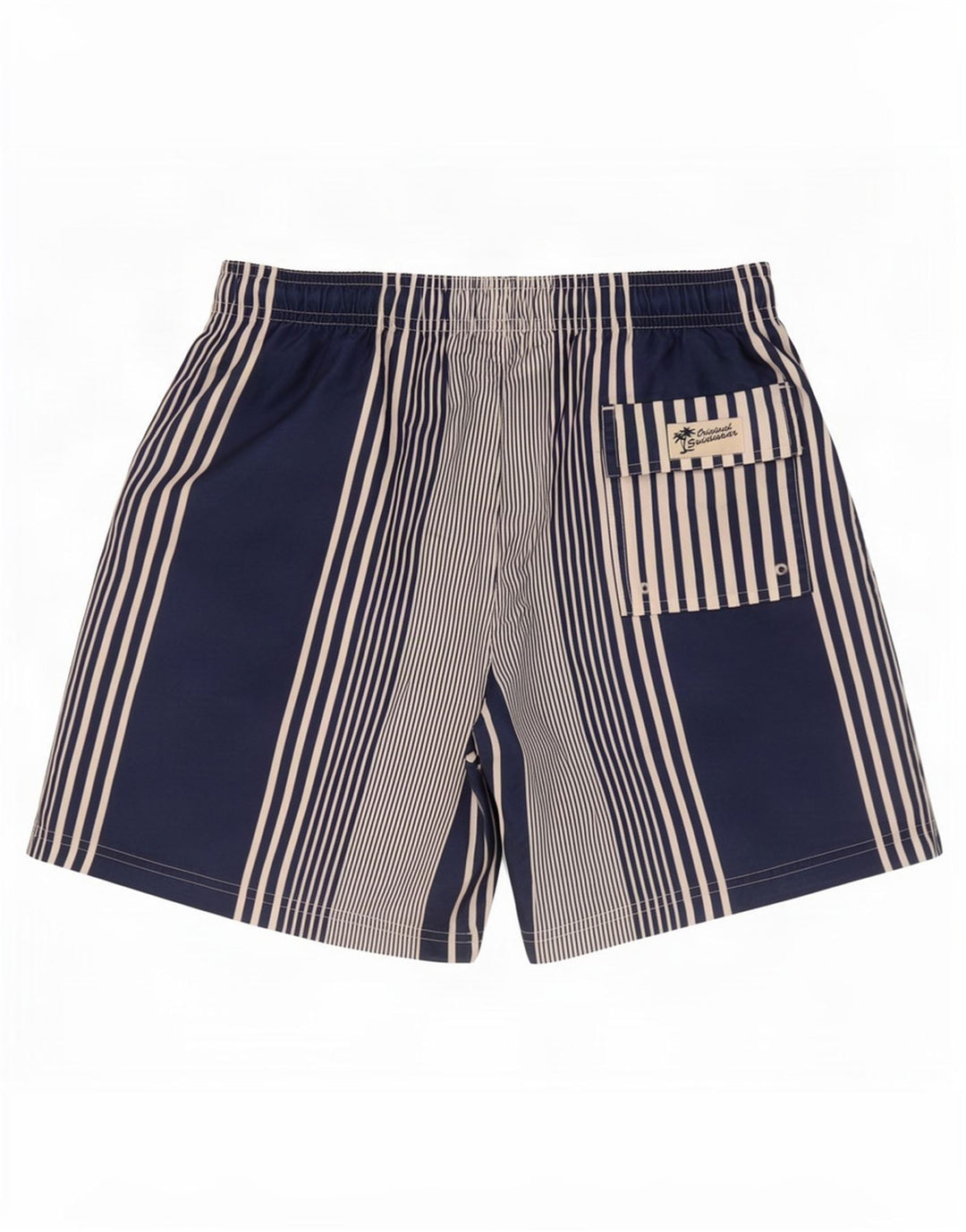 Marks & Spencer Badeshorts til mænd store marineblå stribet polyester