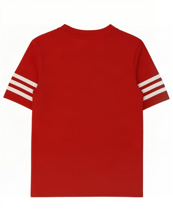 Adidas Boys Climalite T-Shirt Top 7-8 år Lille rød polyester