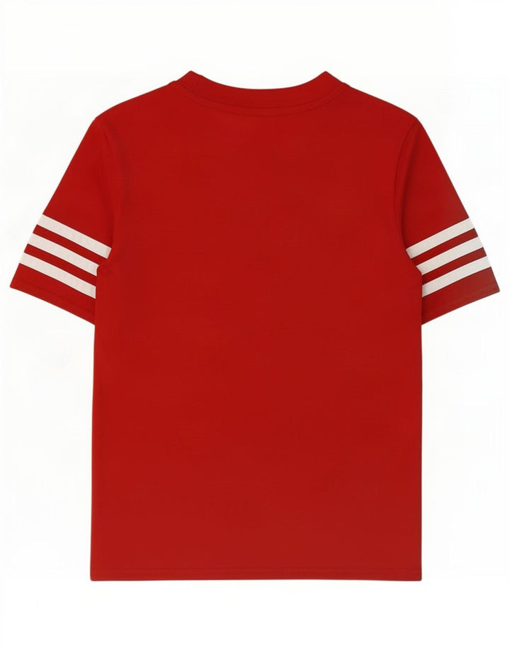 Adidas Boys Climalite T-Shirt Top 7-8 år Lille rød polyester