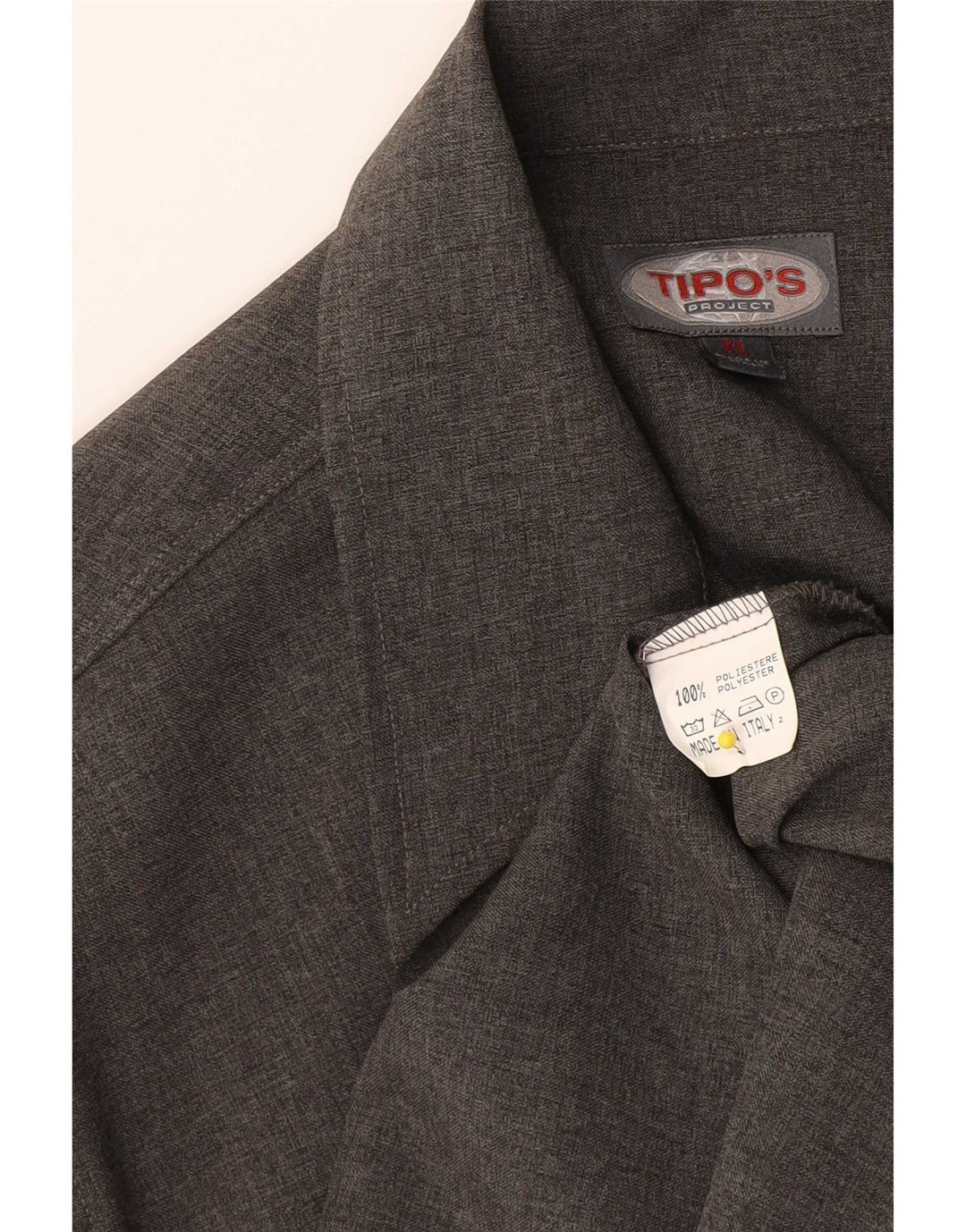 Tipo'S Herreskjorte XL Grå Polyester