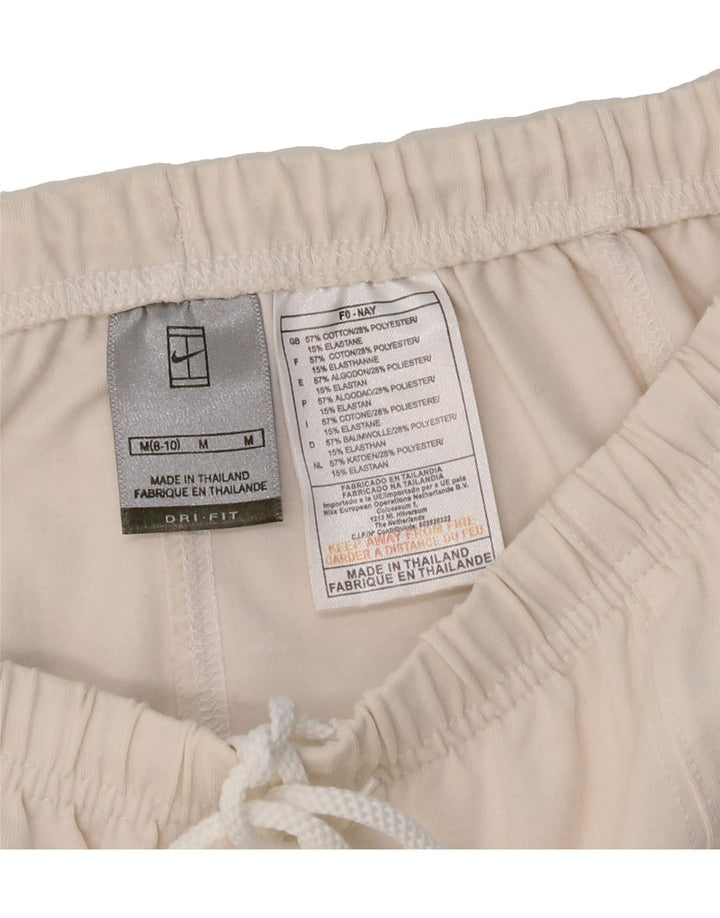 NIKE Womens Dri Fit Tennis Skirt US 8/10 Medium White Cotton Vintage Nike and Second-Hand Nike from Messina Hembry 