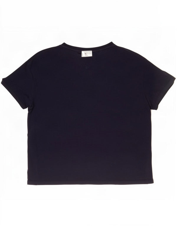 Tommy Hilfiger Dame Grafisk T-Shirt Top UK 18 XL Marineblå Bomuld