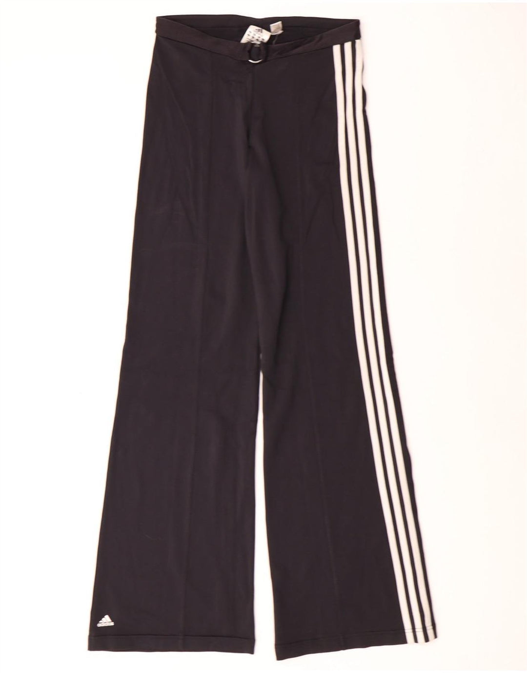 Adidas Womens Wide Leg Træningsdragt Bukser UK 14 Medium Sort Polyamid