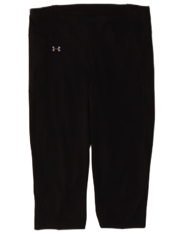 Under Armour Kvinders Grafiske Capri Leggings UK 14 Large Black Polyester