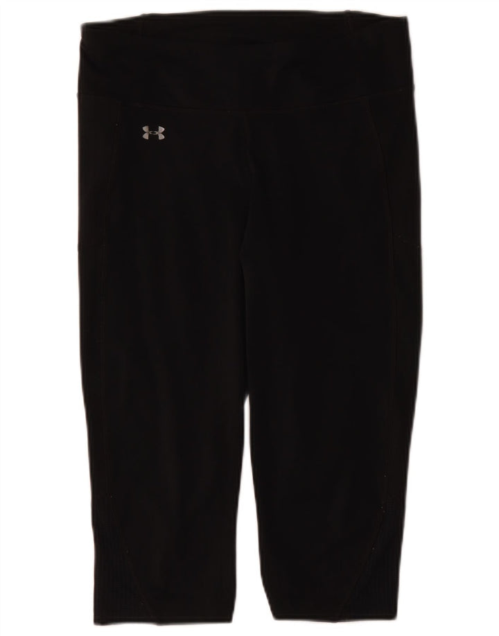 Under Armour Kvinders Grafiske Capri Leggings UK 14 Large Black Polyester