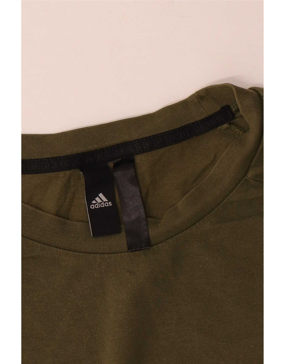 Adidas Herre T-Shirt Top 2XL Khaki Bomuld