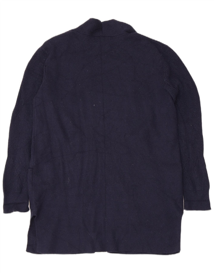 Marks & Spencer Dame Longline Cardigan Sweater UK 12 Medium Navy Blue