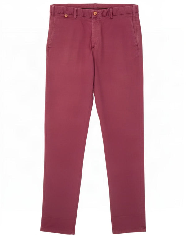 Massimo Dutti Herre Slim Fit Chinobukser EU 44 Large W34 L33 Pink Bomuld
