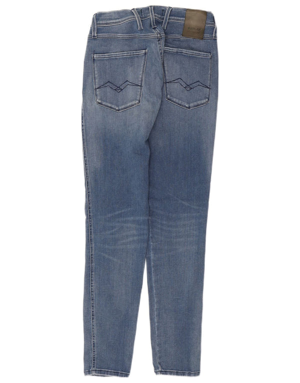 REPLAY Herre Slim Jeans W28 L30 Blå Bomuld