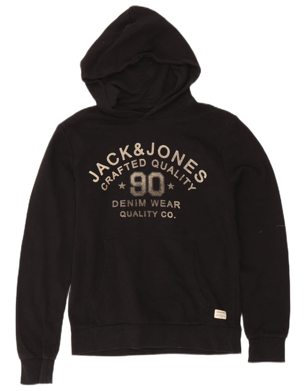 Jack & Jones Grafisk hættetrøje til mænd XS Sort bomuld