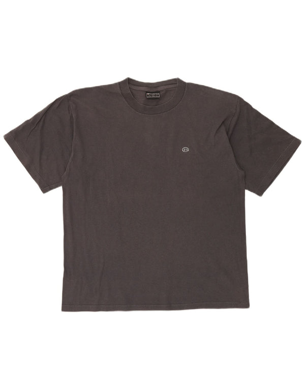 Champion Herre Grafisk T-Shirt Top Stor Grå Bomuld