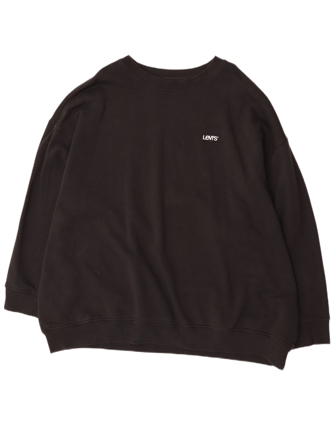 Levi's Herre Relaxed Fit Sweatshirt Jumper 5XL Sort Bomuld
