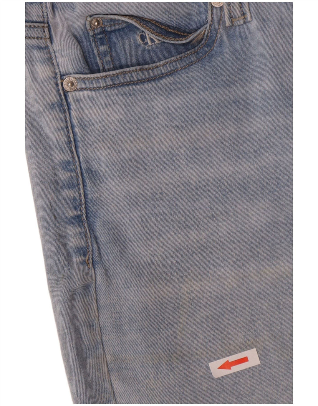 Calvin Klein Dame Slim Jeans W30 L27 Blå Bomuld