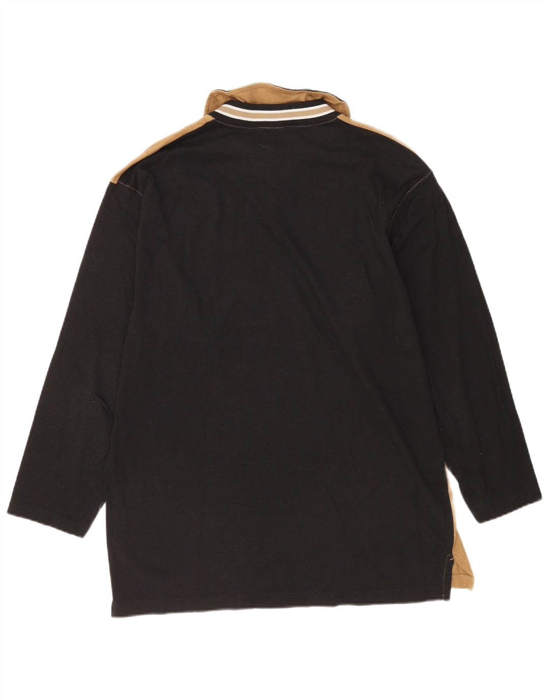 Champion Herre lynlåshals top langærmet lille beige colourblock bomuld