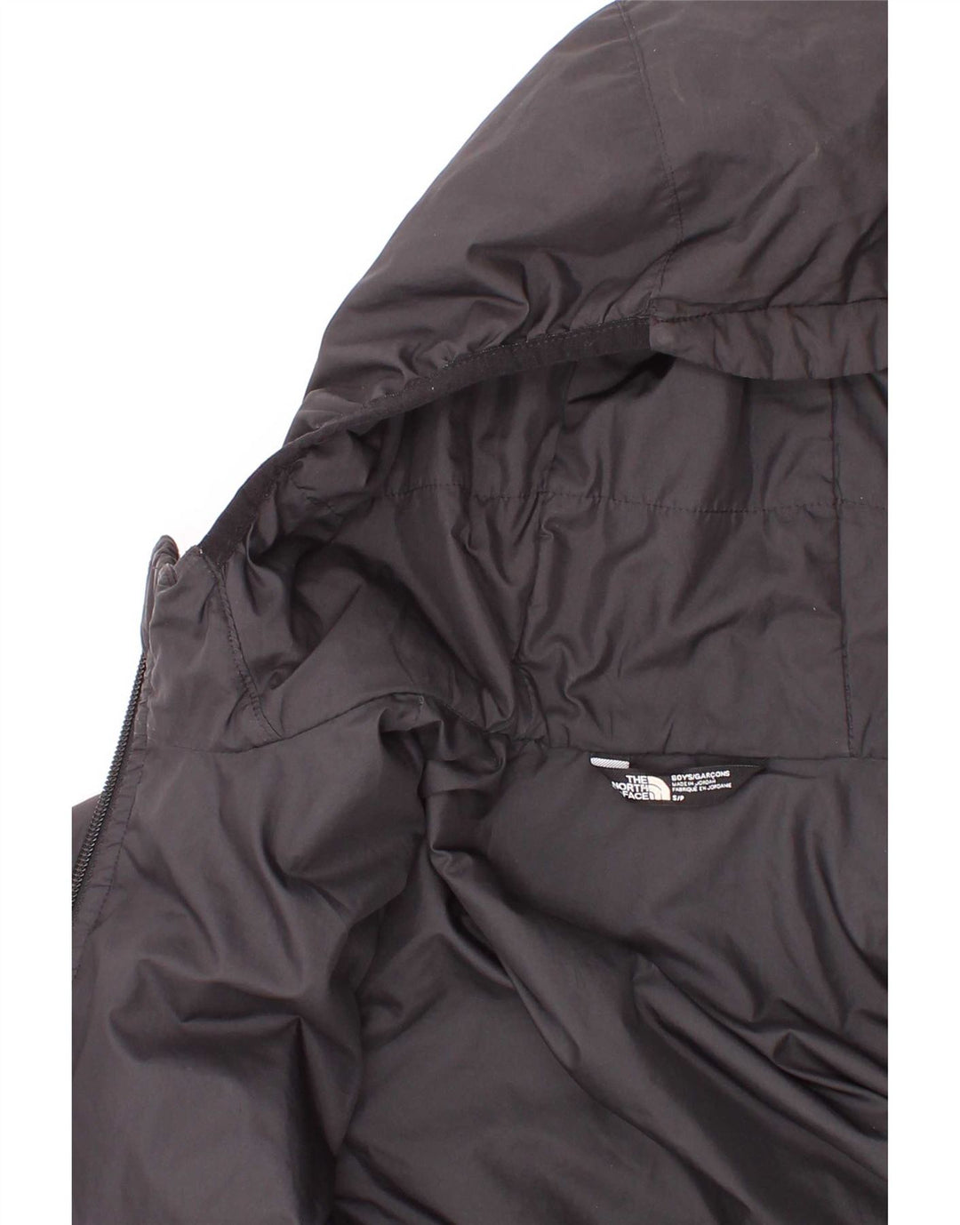 The North Face Boys Grafisk hættepolstret jakke 7-8 år Lille sort