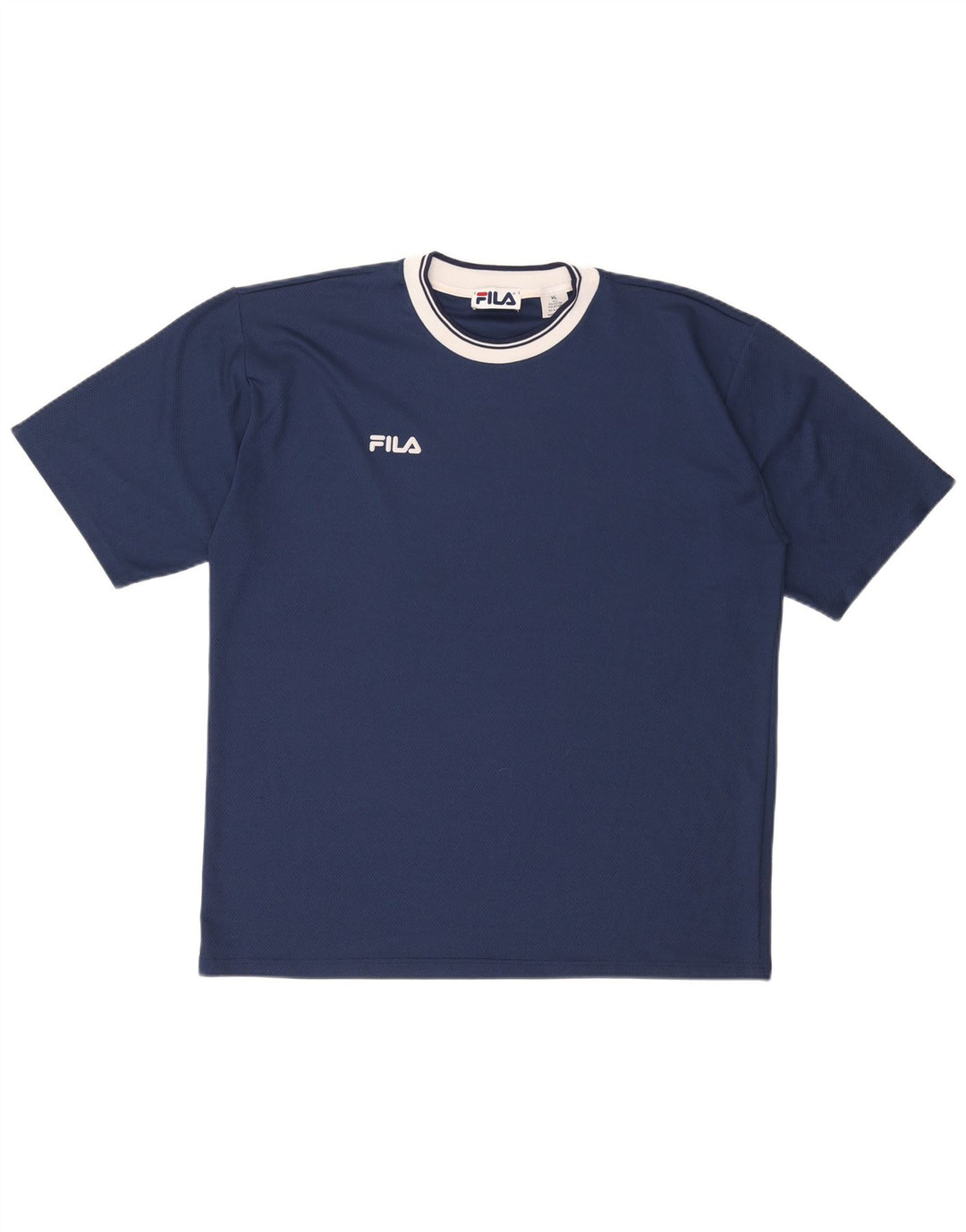 FILA Herre T-Shirt Top XL Marineblå Polyester