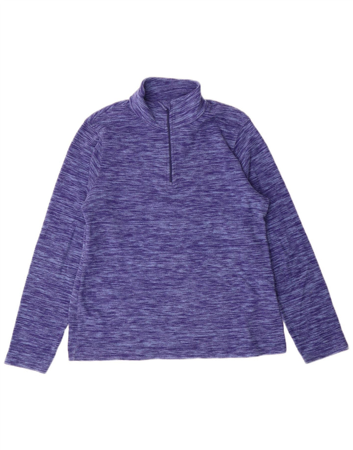 Mountain Warehouse Dame Fleece Jumper UK 14 Large Purple Polyester