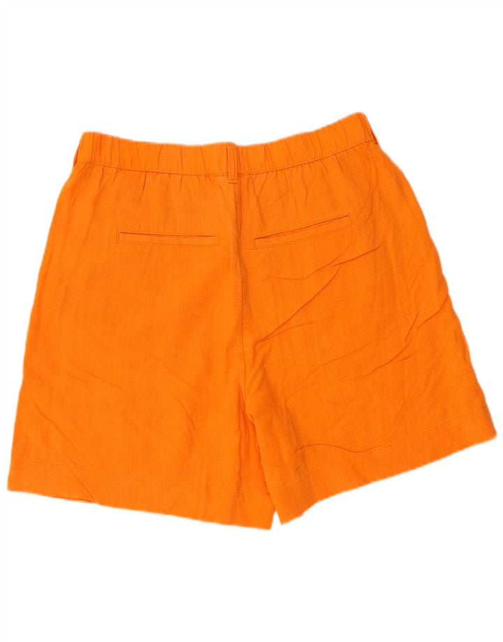 MARKS & SPENCER Womens Per Una Chino Shorts UK 12 Medium W32 Orange