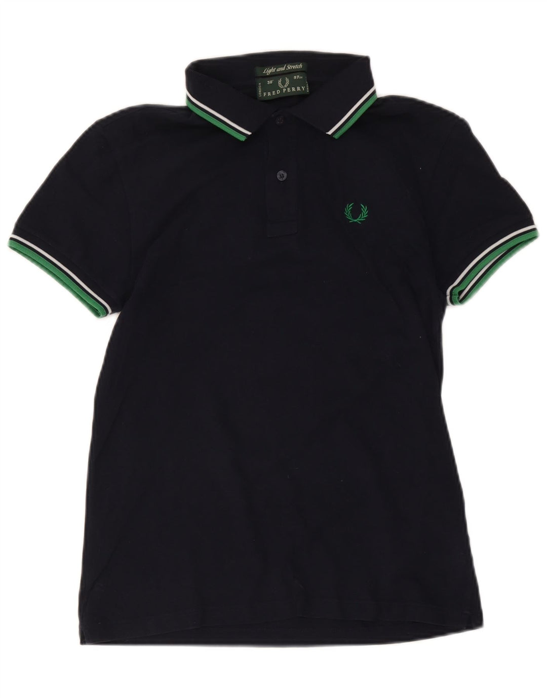 Fred Perry Herre poloskjorte lille marineblå stribet bomuld