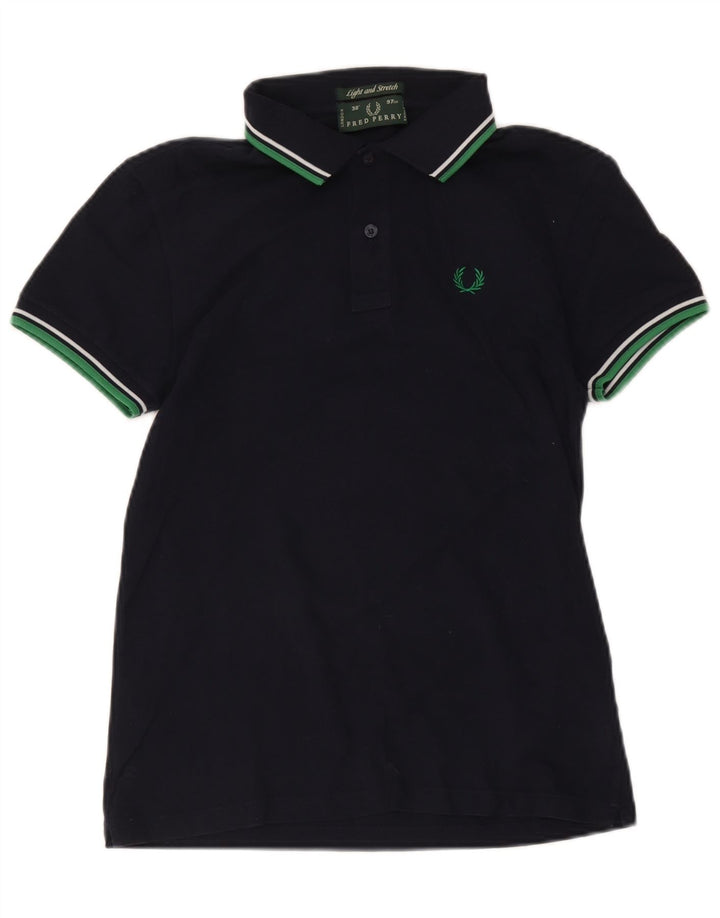 Fred Perry Herre poloskjorte lille marineblå stribet bomuld