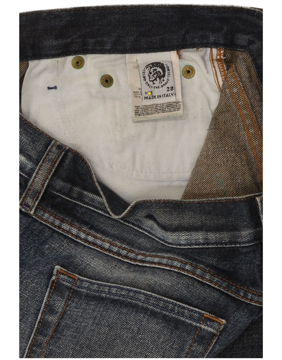 DIESEL Dame Bootcut Jeans W28 L31 Marineblå Bomuld